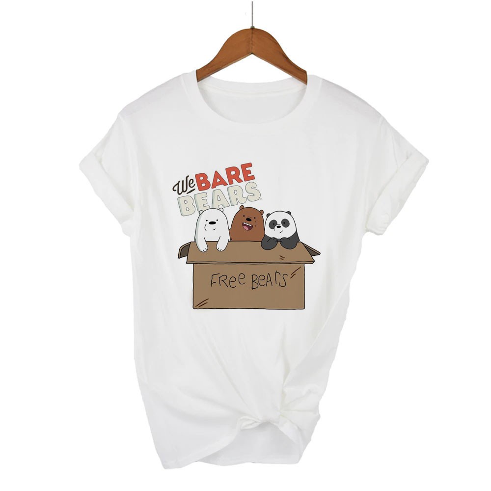 Áo thun nam nữ We Bare Bears giá tận xưởng