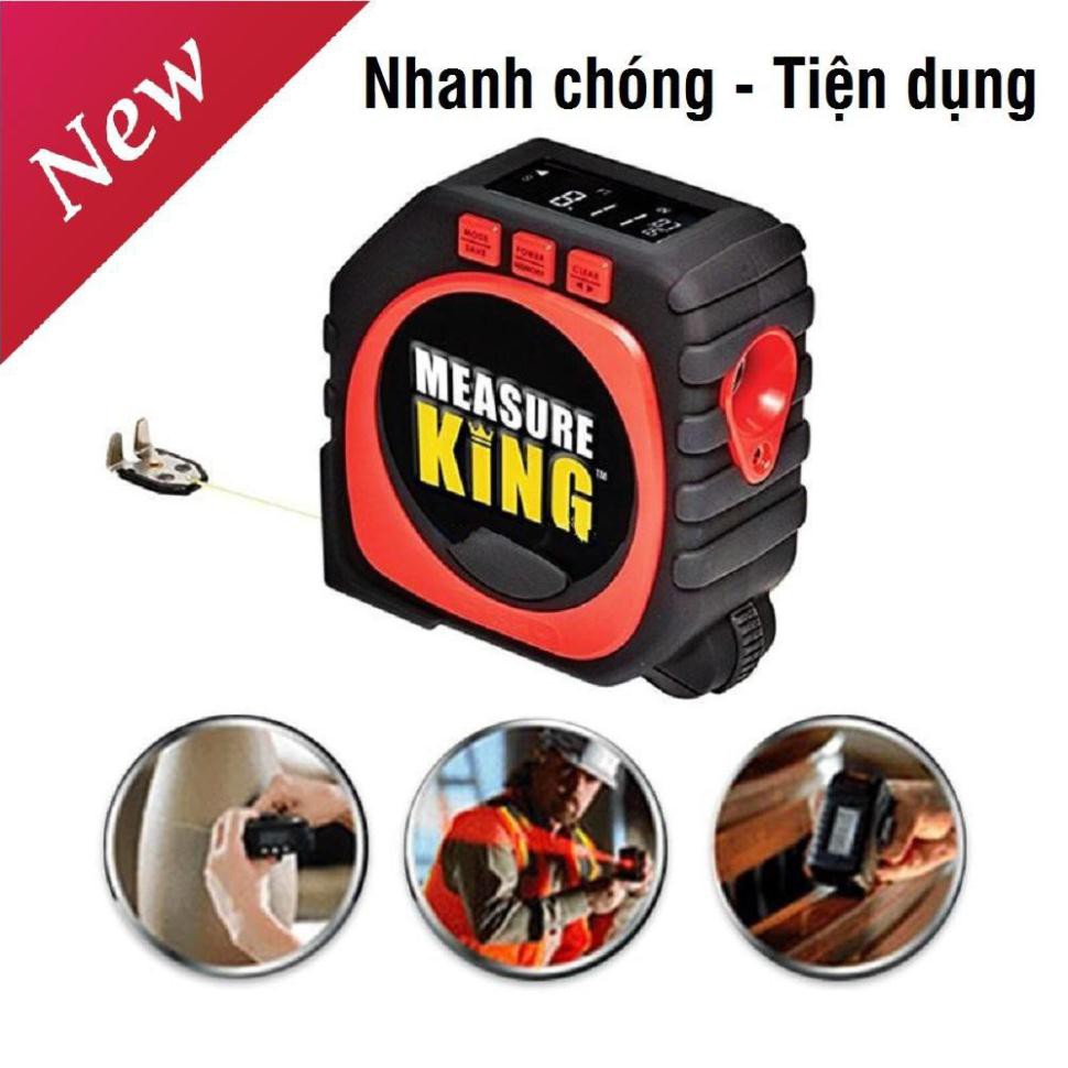 Thước Đo Laser, Thước Đo Laser Kĩ Thuật Số Đa Năng MEASURE KING Mới 3In 1