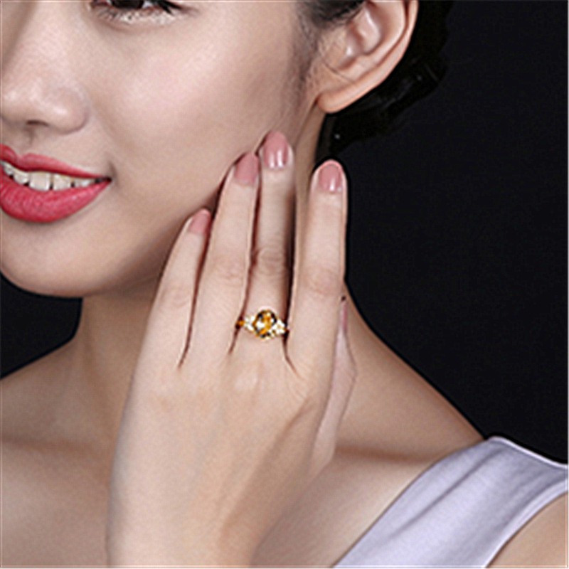 Nhẫn Mạ Vàng 18k Hình Nơ Đính Đá Pha Lê Phong Cách Châu Âu