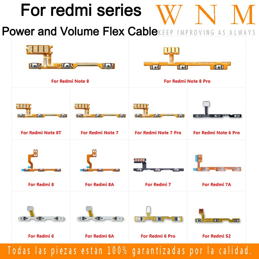 Mạch Nút Nguồn Thay Thế Cho Điện Thoại xiaomi redmi note 8t 8 7 6 pro 8a 7a 6a s2