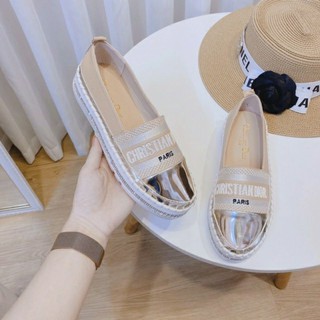 Giày lười Dior mũi bạc