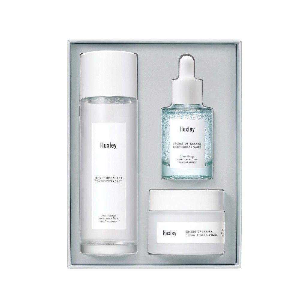 (Đủ loại) Set dưỡng da Huxley fullsize Hàn Quốc (3 món)