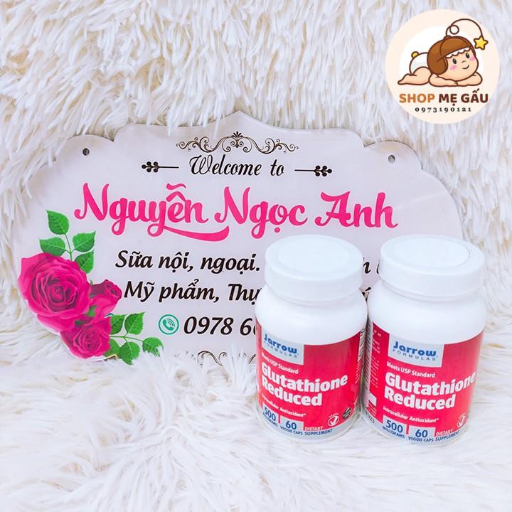 Glutathione Now 500mg hộp 60 viên của Mỹ - Tăng cường sức đề kháng, giải độc gan, trắng da, làm đẹp da