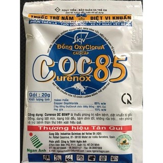 Chế phẩm phòng trừ nấm bệnh trên hoa hồng -  Coc 85 WP (gói 20gr) - hiệu quả cao