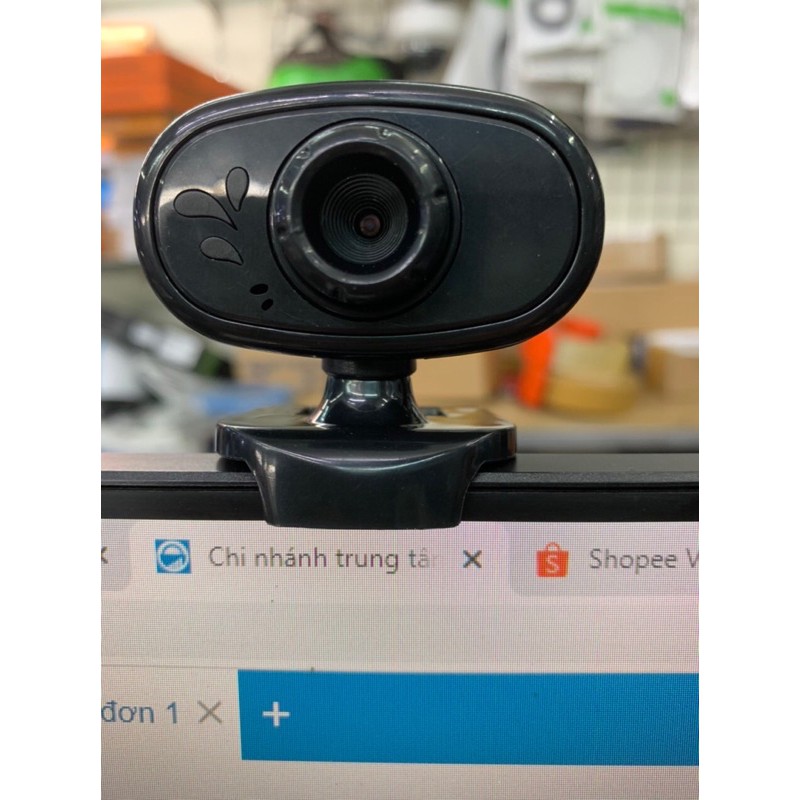 Webcam Kẹp Màn Hình Tích Hợp Mic Xoay 360 Độ - Hỗ Trợ Học Online
