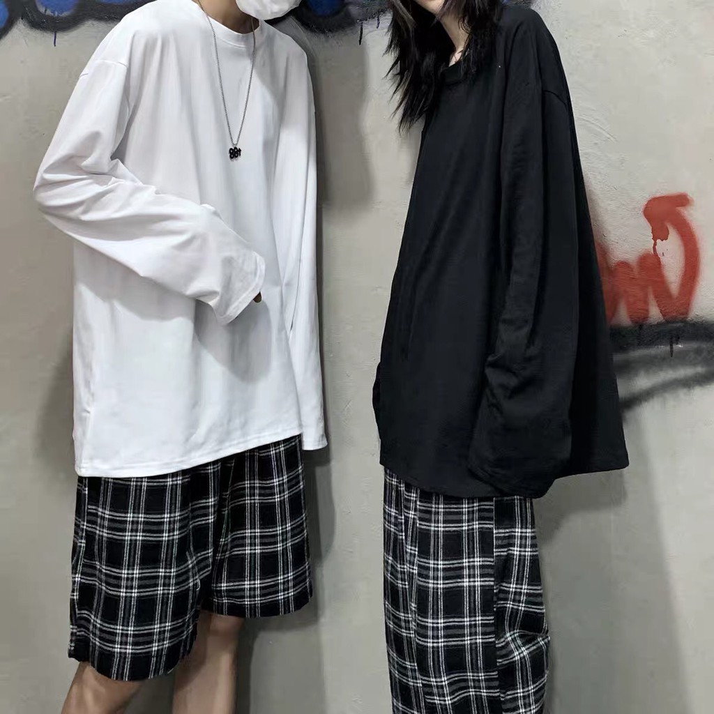 Áo thun tay dài WIND phông unisex form rộng Trơn nam nữ sweater oversize ulzzang | BigBuy360 - bigbuy360.vn