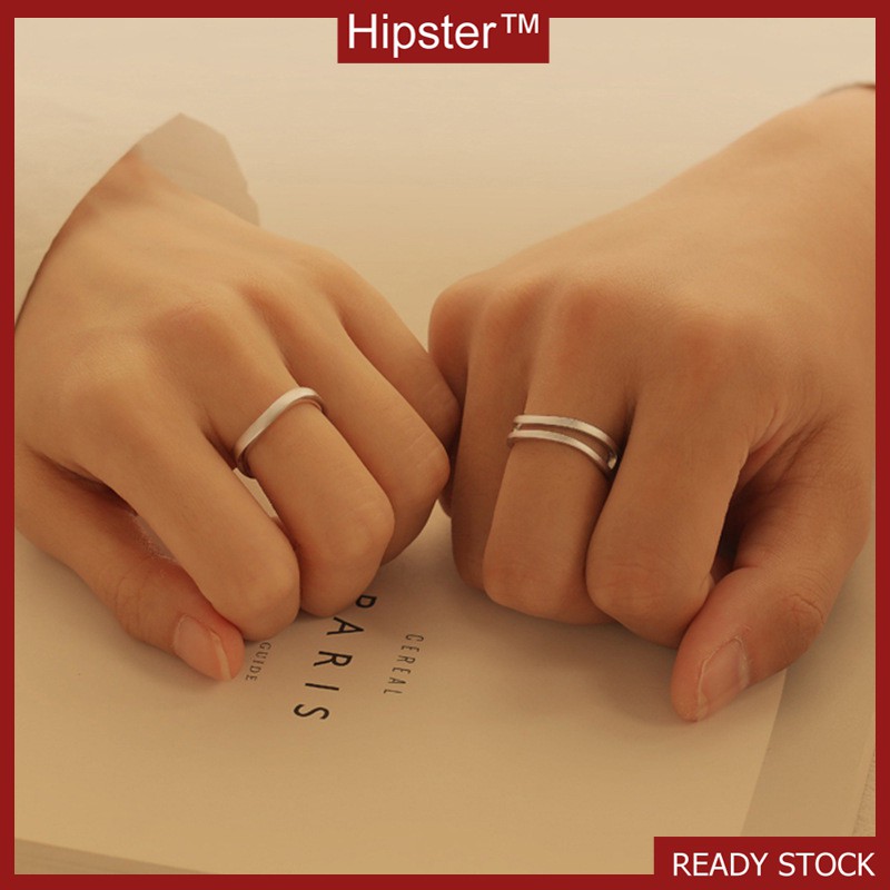 Couple's Ring 925 Silver Simple Fashion Personality