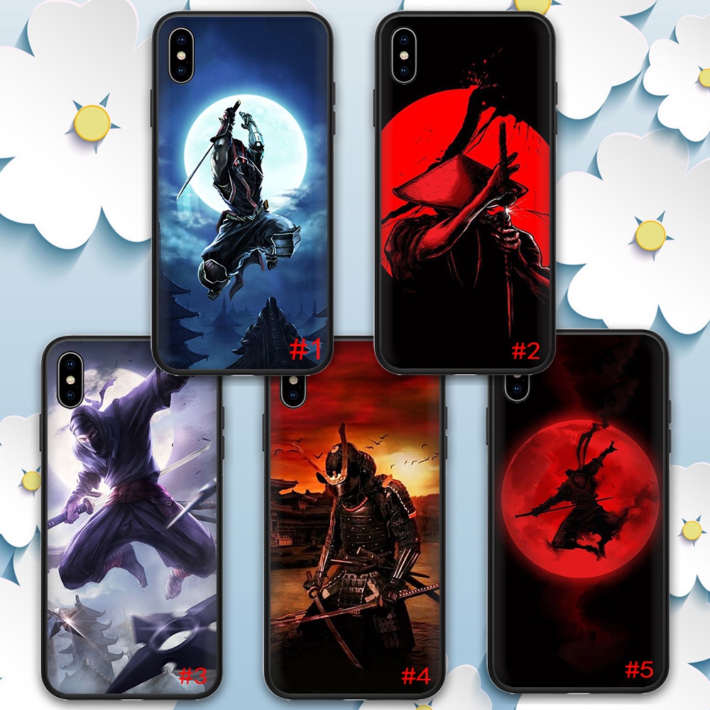 Ốp Điện Thoại Dẻo Họa Tiết Samurai Ninja Nhật Bản Độc Đáo Cho iphone 5 5S 6 6S 7 8 Plus X XS Max XR SE 2016 2020 73FR