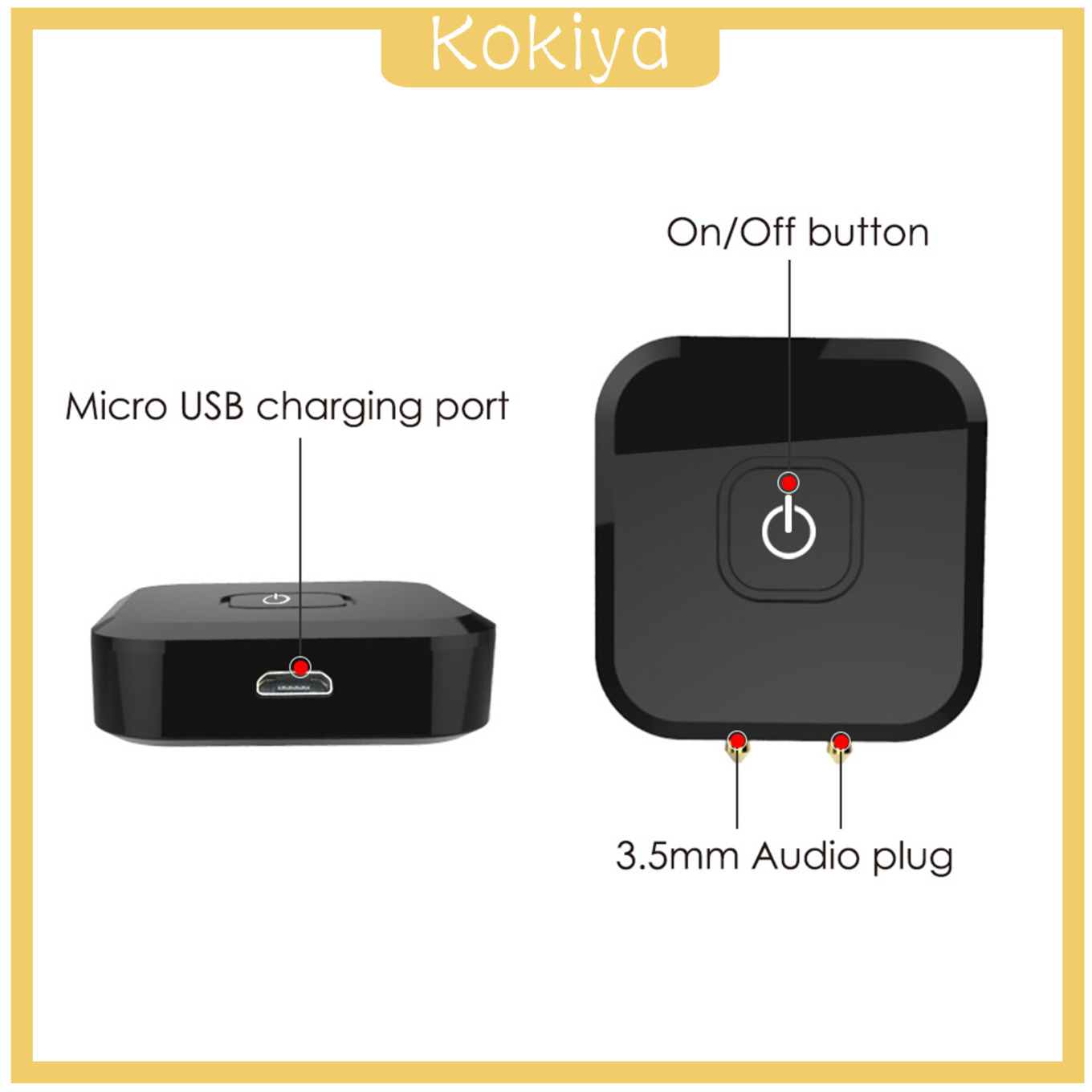 Đầu Nối Truyền Tín Hiệu Âm Thanh Bluetooth Không Dây Màu Đen | BigBuy360 - bigbuy360.vn