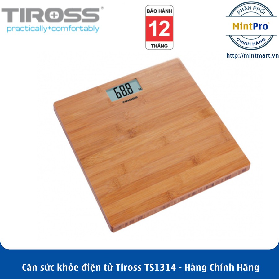 Cân sức khỏe điện tử Tiross TS1314 - Hàng Chính Hãng