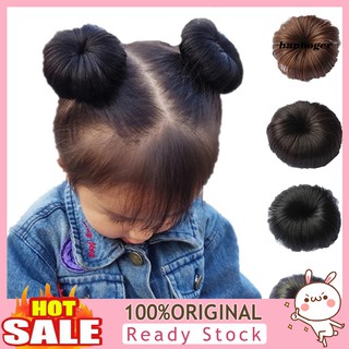 Tóc búi giả uốn xoăn xinh xắn dành cho bé gái