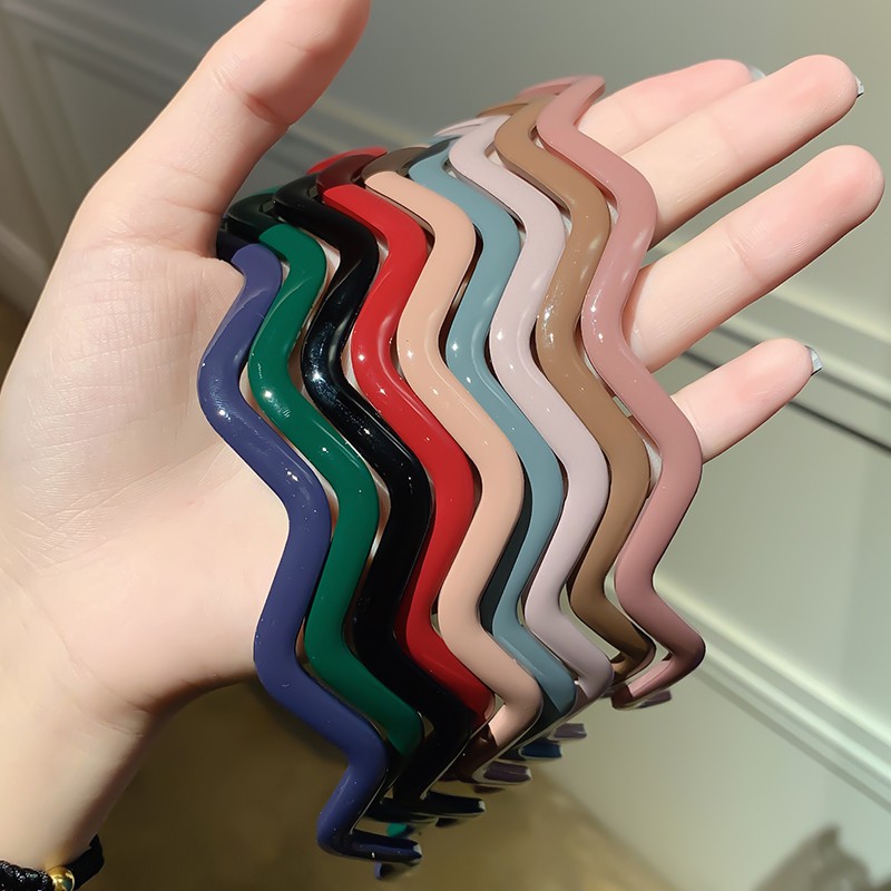 Cài tóc màu trơn kiểu dáng đơn giản xinh xắn cho nữ