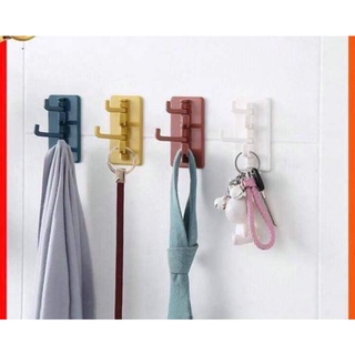 Móc Treo Đồ Siêu Dính Dán Tường Đa Năng 4 Chấu Hình Cây Thông - Móc Treo Chìa Khóa, Vật Dụng, Quần Áo Tiện Lợi