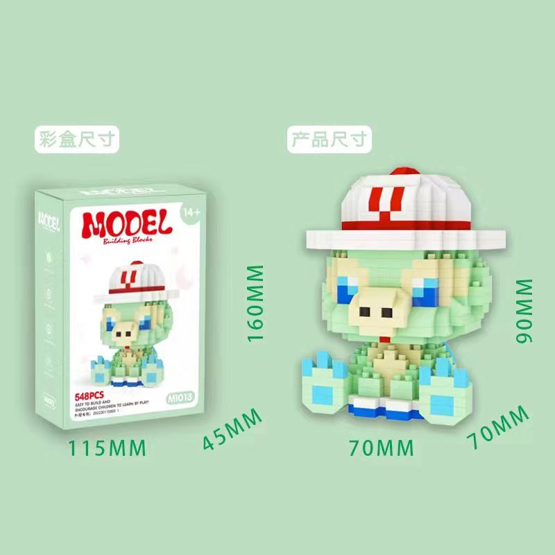 Bộ Đồ Chơi Lắp Ráp Mô Hình Gấu / Gấu / Rùa / Dâu Tây Mini 3D Dễ Thương Dùng Làm Quà Tặng Sinh Nhật Cho Bé