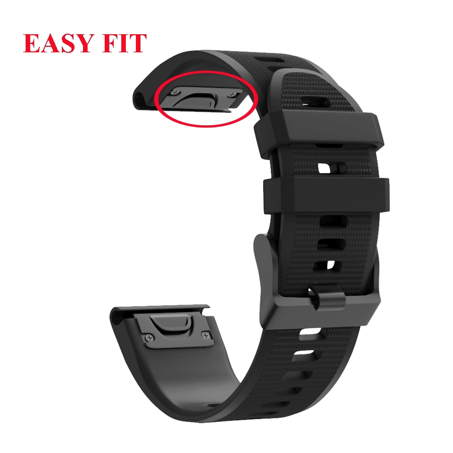 Dây Đeo Bằng Silicone Cho Đồng Hồ Garmin Fenix 7 7x 6s 5S 5x Plus 3HR 935 945 26mm 22mm 20MM