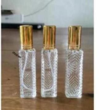 Chai chiết nước hoa vuông 15ml văn đá 1 bên