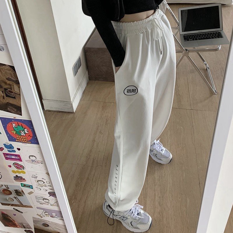 Quần nỉ da cá mùa hè / Quần jogger nữ bo gấu ulzzang