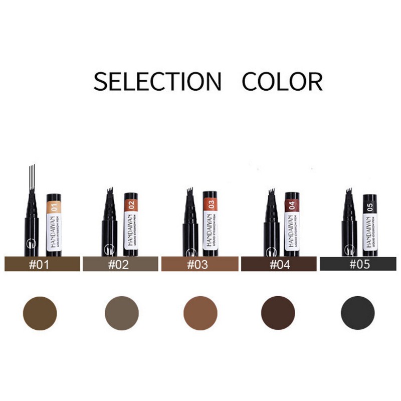 Bút kẻ chân mày tự nhiên đầu 4 ngạnh HANDAIYAN kháng nước lâu trôi | BigBuy360 - bigbuy360.vn