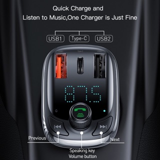 Tẩu sạc Bluetooth Baseus 5A dành cho xe hơi