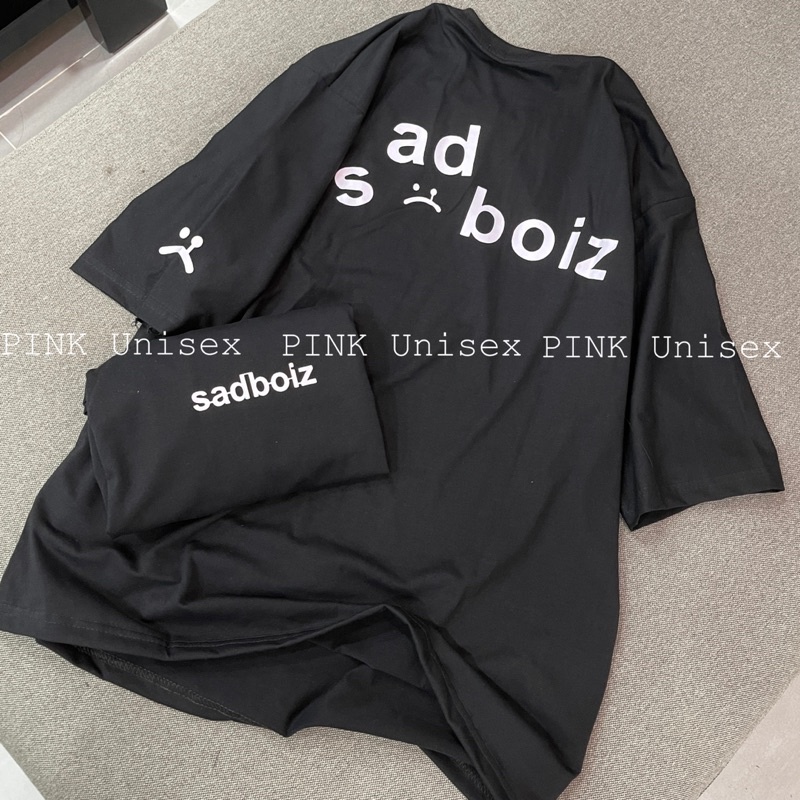 [Mã SKAMFSW175 giảm 10K đơn 50K] Áo thun phông Full size PINK tay lỡ form rộng SAD.BOIZ Unisex