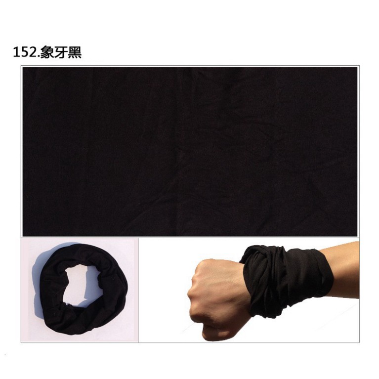 Khăn bịt mặt Alan Walker - Khăn đa năng đen trơn lee min ho | BigBuy360 - bigbuy360.vn