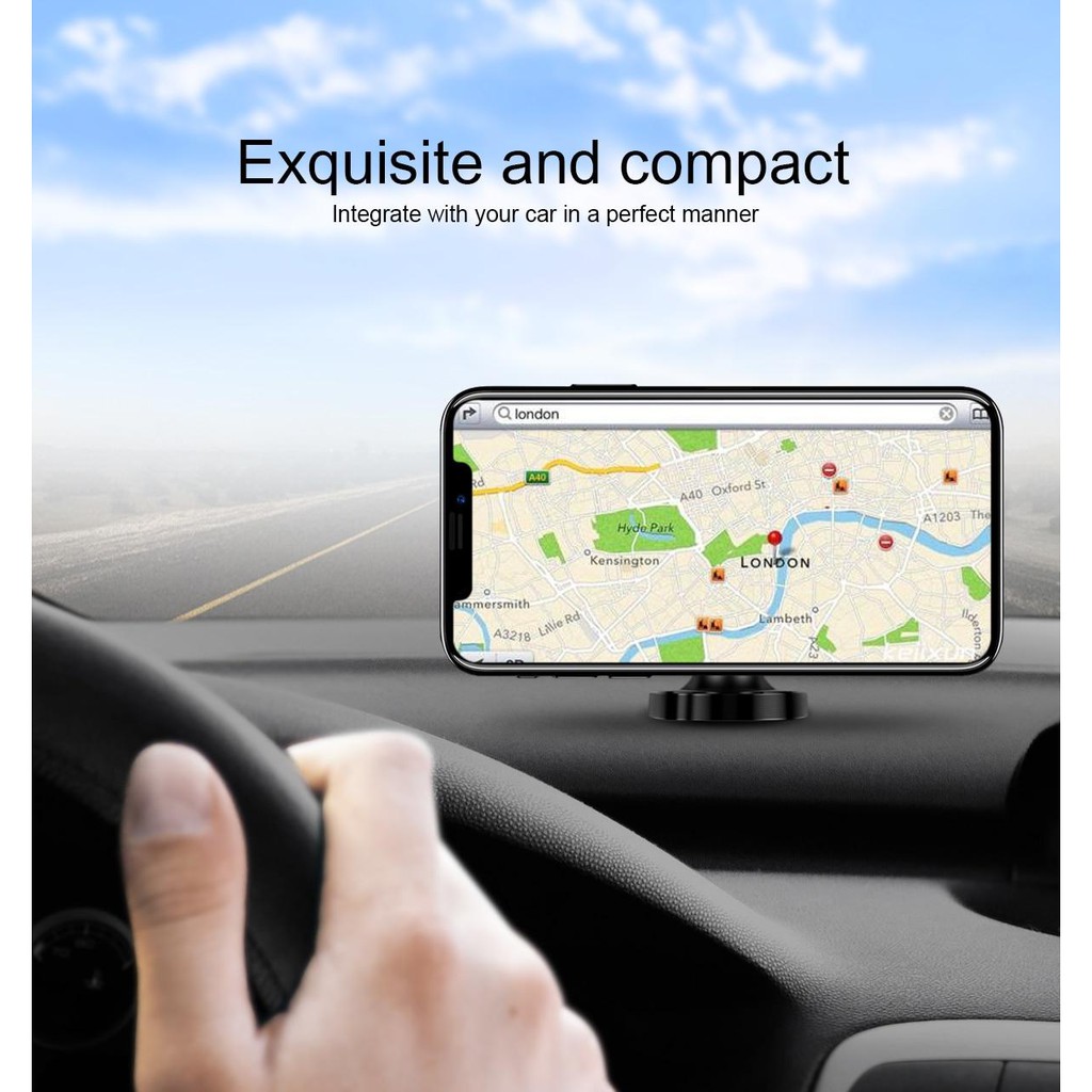 Giá đỡ điện thoại trên ô tô hút nam châm xoay 360 độ | BigBuy360 - bigbuy360.vn