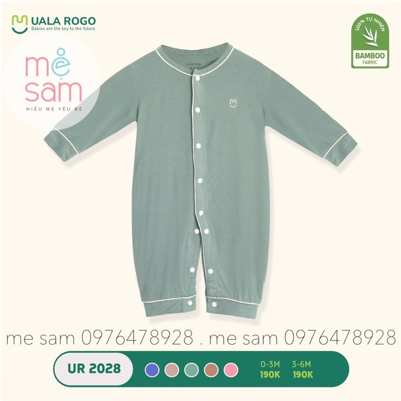 Body suit dài tay Bamboo ualarogo UR 2028