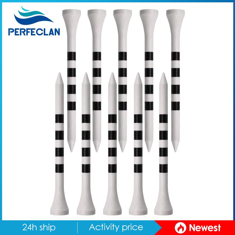 Bộ 100 Phụ Kiện Đánh Golf Bằng Tre Màu Trắng 70mm