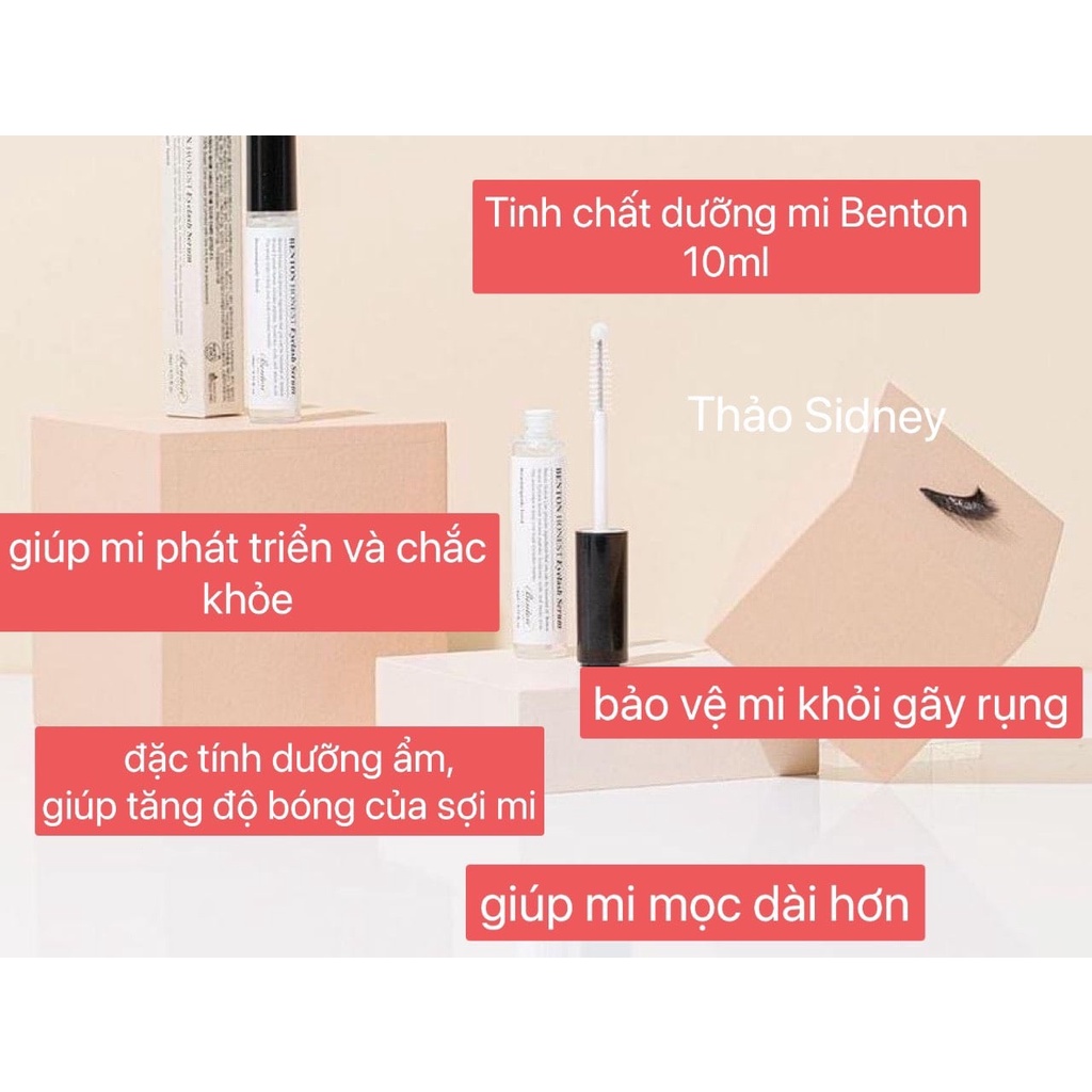 TINH CHẤT DƯỠNG MI CHUYÊN SÂU BENTON HONEST EYELASH SERUM 10ML CHÍNH HÃNG - 10363