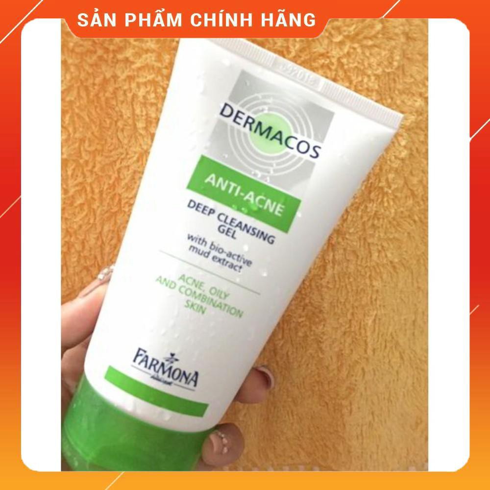 ✅【CHÍNH HÃNG】 Gel rửa mặt sạch sâu chứa bùn hoạt tính DERMACOS