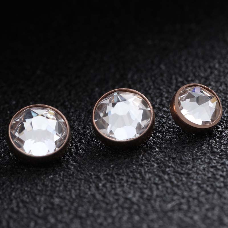 1 Phụ Kiện Trang Sức Đá Quý Chất Liệu Thép Titanium G23 3mm 4mm 5mm