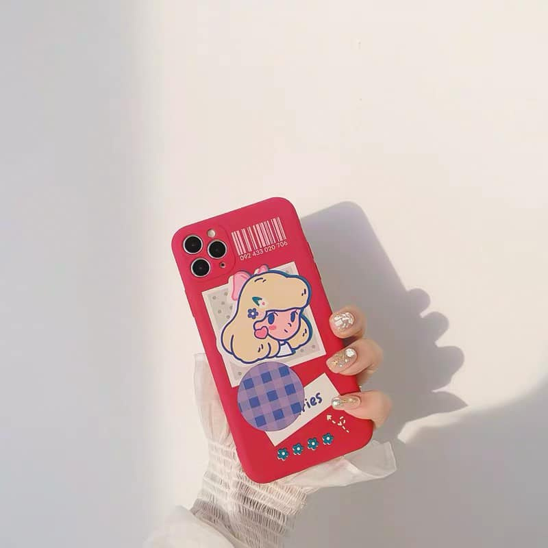 Ốp Lưng Điện Thoại Nhựa Mềm Girl Flowers - CAS2150