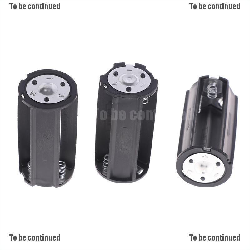 1/3Pcs 3x AA to D Size Battery Adapter Converter Holder Case Box