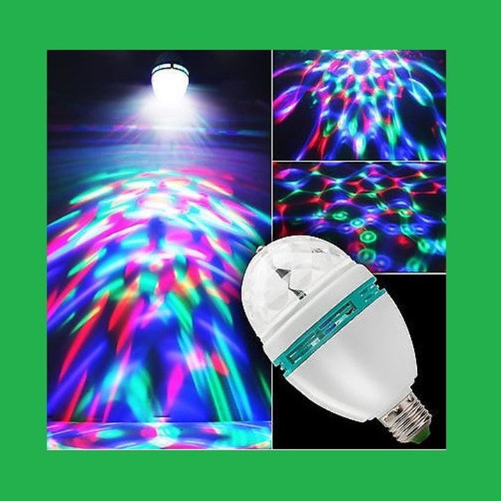 Bóng đèn Led xoay đa sắc tròn đẹp
