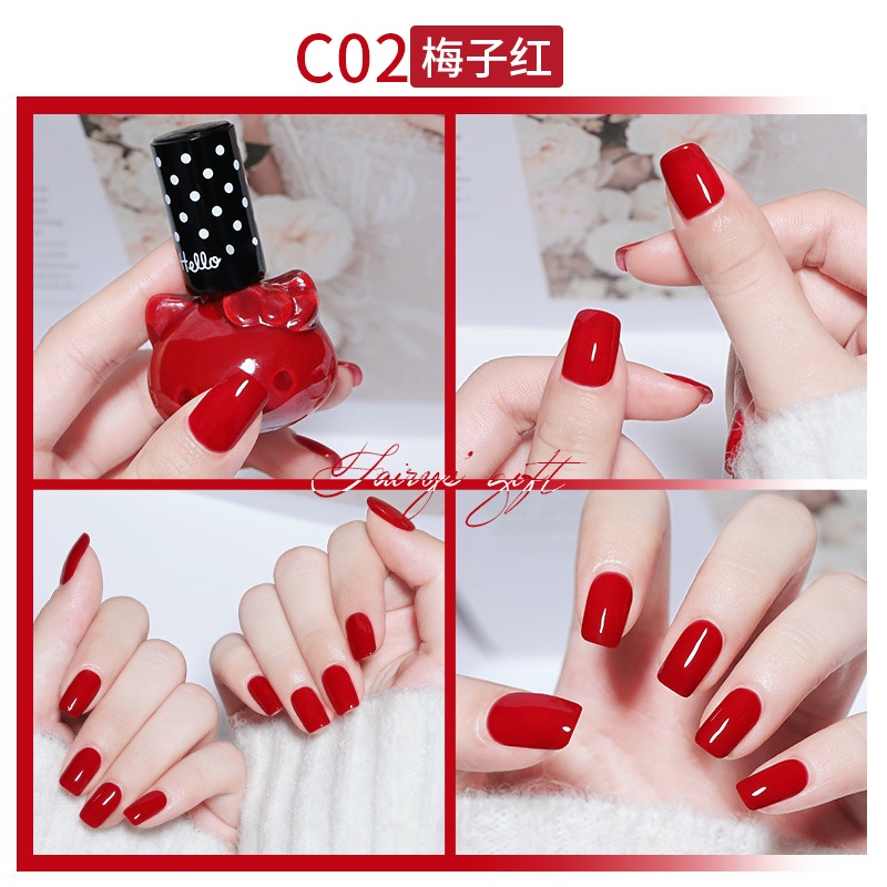 Pffee Sơn Móng Tay 12ml  + Chất Tẩy Khô Móng Nhanh Chóng Tự Nhiên