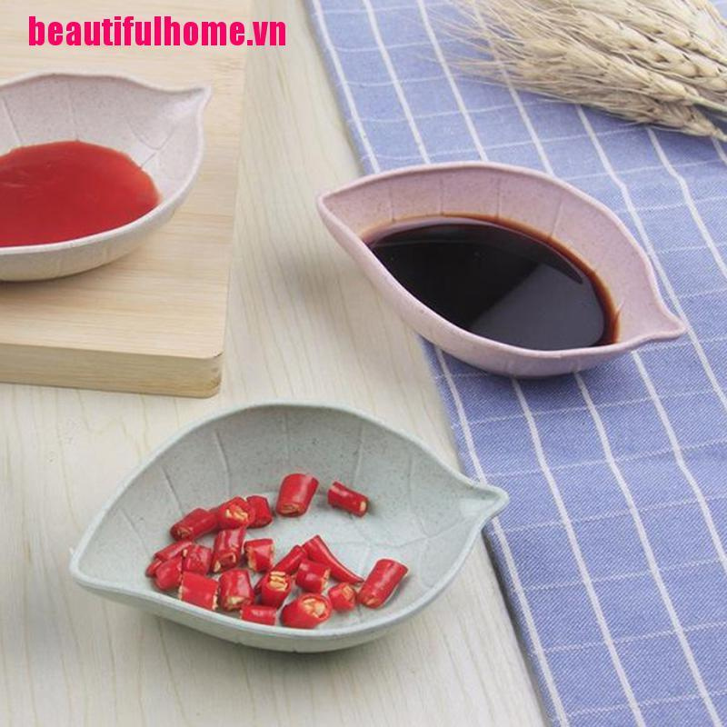 Hộp Đựng Nước Sốt / Gia Vị Hình Chiếc Lá Bằng Lúa Mì Nhỏ