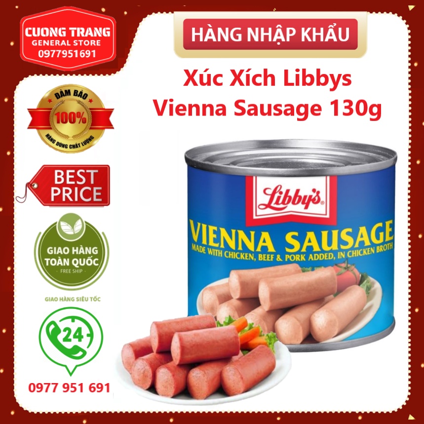 Xúc Xích Libbys Vienna Sausage 130g Của Mỹ