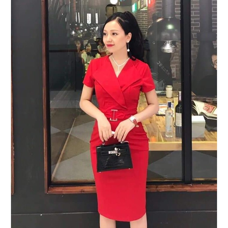Đầm ôm công sở, dự tiệc, dạo phố Misa Fashion MS316 kèm belt - Có 5 màu