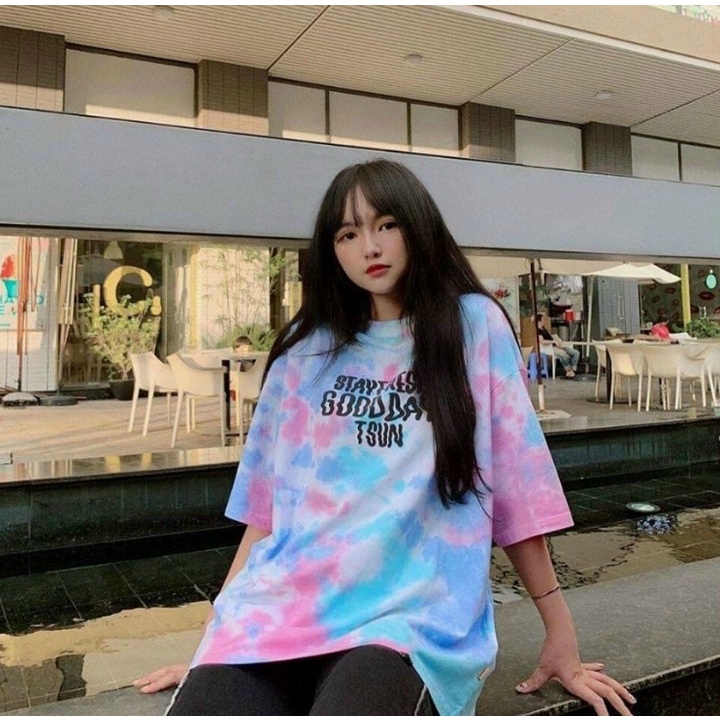 ❤️ MẪU MỚI - GIÁ SỈ ❤️ Áo Thun Tay Dài Dáng Rộng Màu Trơn Phối Nút Xẻ Tà Cá Tính Cho Nữ KIỂU ĐEN TRẮNG
