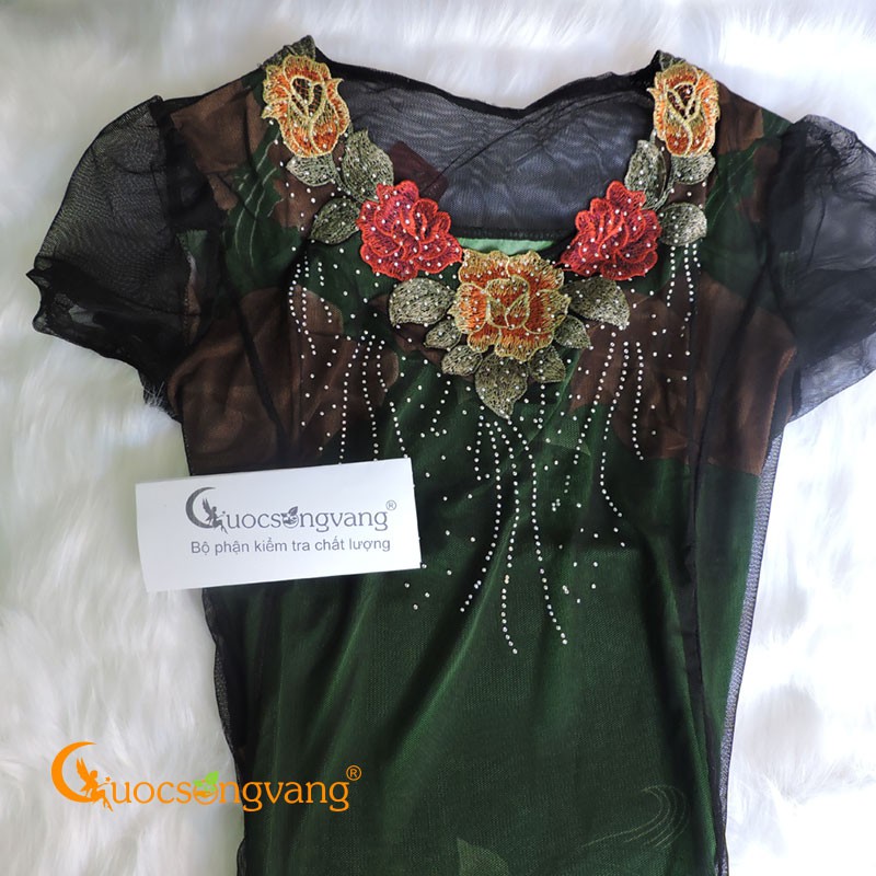 Váy đầm big size họa tiết váy đầm giấu eo GLV138 Cuocsongvang