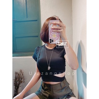 Áo Thun Tay Ngắn Cut Eo Cá Tính