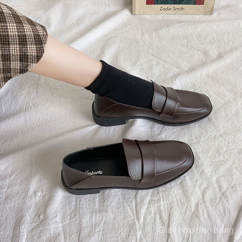 Vintage Style Soft Leather Lazy Shoes Size 35-43 Code 41 For Women