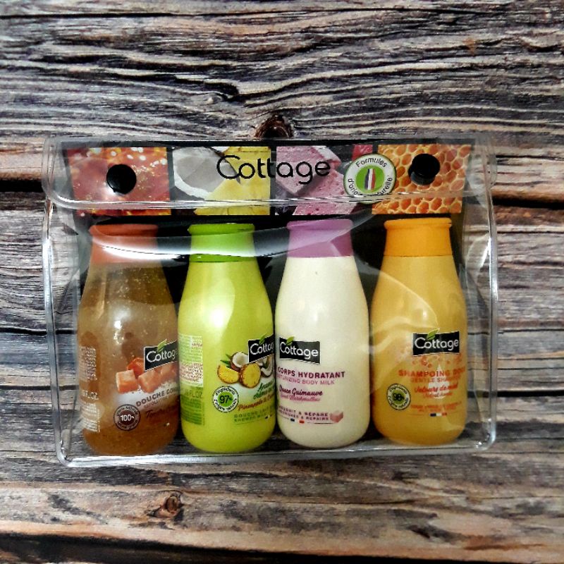 Set 4 chai Cottage mini 50ml du lịch hàng Pháp