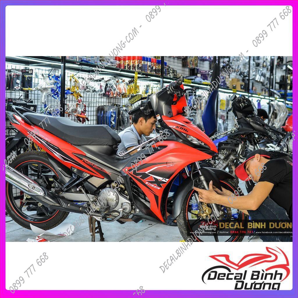 Tem Trùm Exciter 135 MX Đỏ Đen Thể Thao Siêu Chất - Decal Nhám