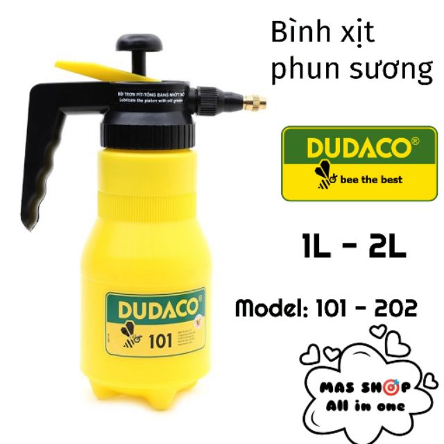 Bình xịt phun sương DUDACO® hàng chính hãng, tưới cây - phun hoá chất