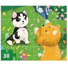 Xếp hình cho bé từ 3 tuổi puzzle 5 cấp độ level up loại cao cấp tặng kèm sticker và bảng thành tích