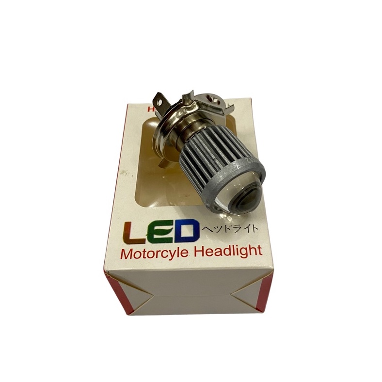 Đèn Led xe máy - Pha Bi Cầu 2 Màu Trắng - Vàng Chân M5 - H4 Lắp cho Oto và Xe máy Mẫu !