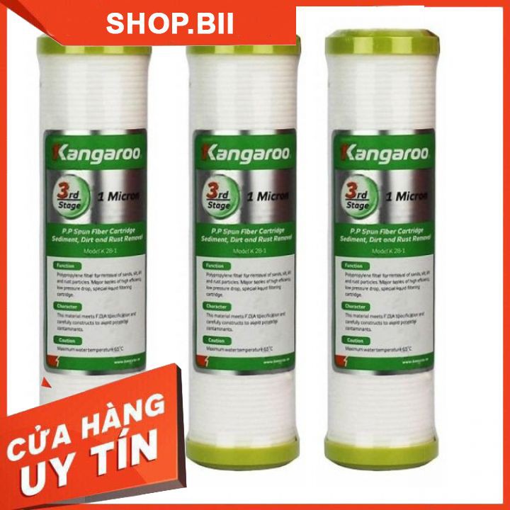 Lõi Lọc Nước Số 3 Kangaroo Chính Hãng Giá Rẻ Uy Tín Chất Lượng, Lắp Cho Mọi Máy Lọc Nước RO Trên Thị Trường.