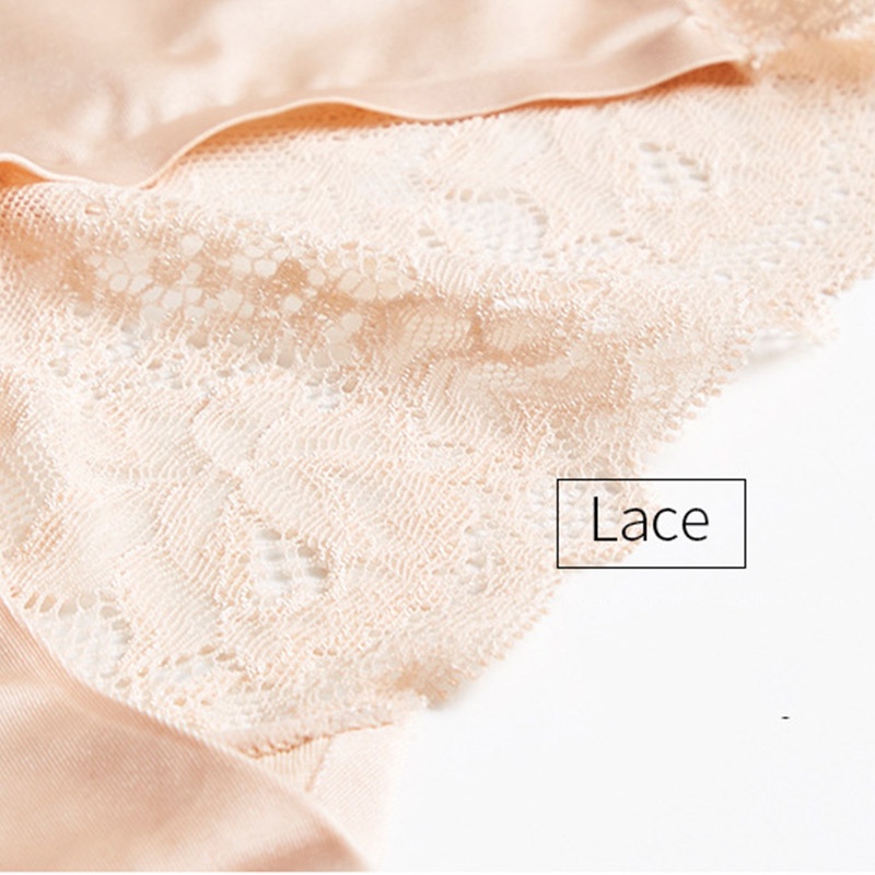 Set 3 quần lót ZXYOUPING lưng cao vừa phối ren size lớn M-XXL cho nữ