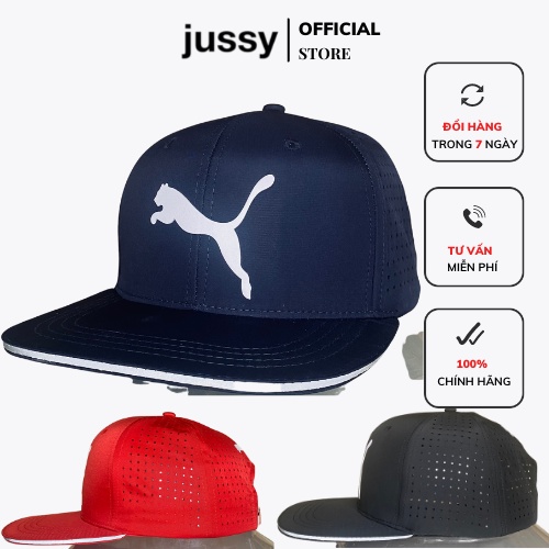 Mũ Lưỡi Trai Nam Logo Pu-Ma Dạ Quang Kiểu Dáng Nón Snapback Chất Vải Dù Đục Lỗ 3D Thoáng Mát Hot Trend